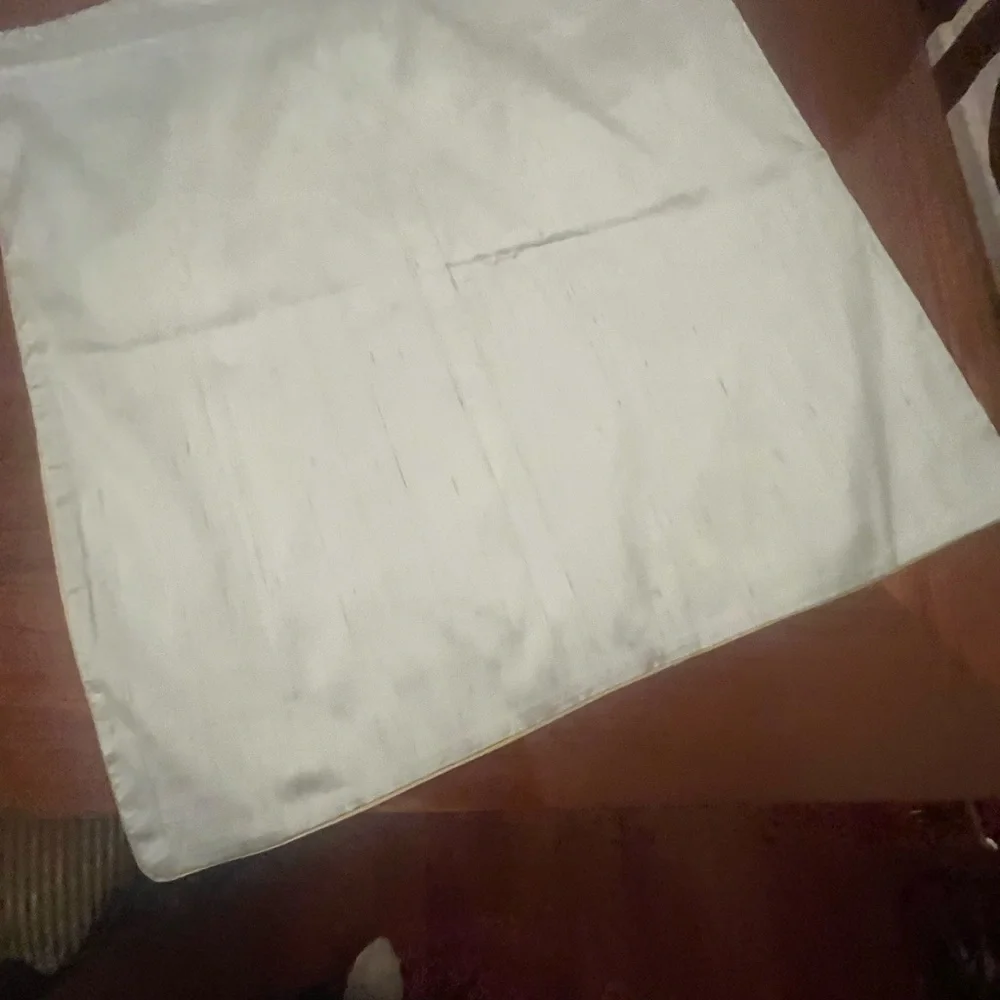Pottery Barn Soft Silk Gray pillow sham size  18 by  18 inches
